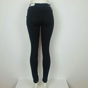 Women's Midrise Skinny Jeans Black‎